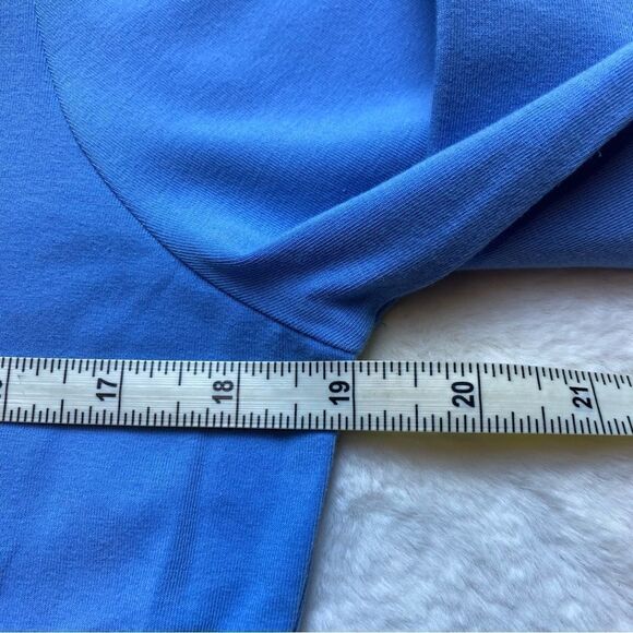 Soft Surroundings Light Blue Surplice Wrap Top Size Medium - Picture 6 of 8